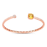 Cushion Prong Set Diamond Accent Bangle