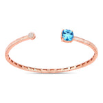 Cushion Prong Set Diamond Accent Bangle