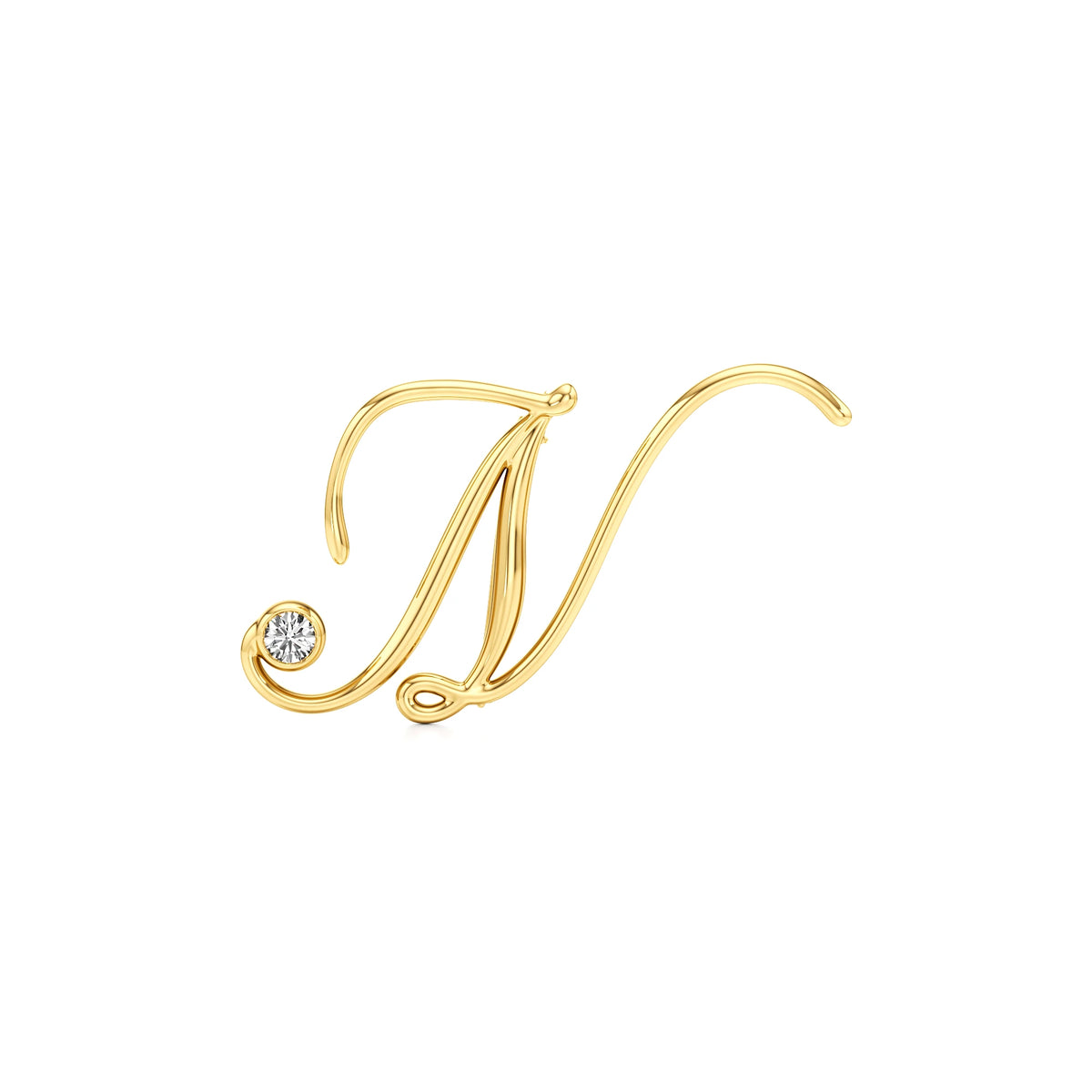 Classic Initial Brooch