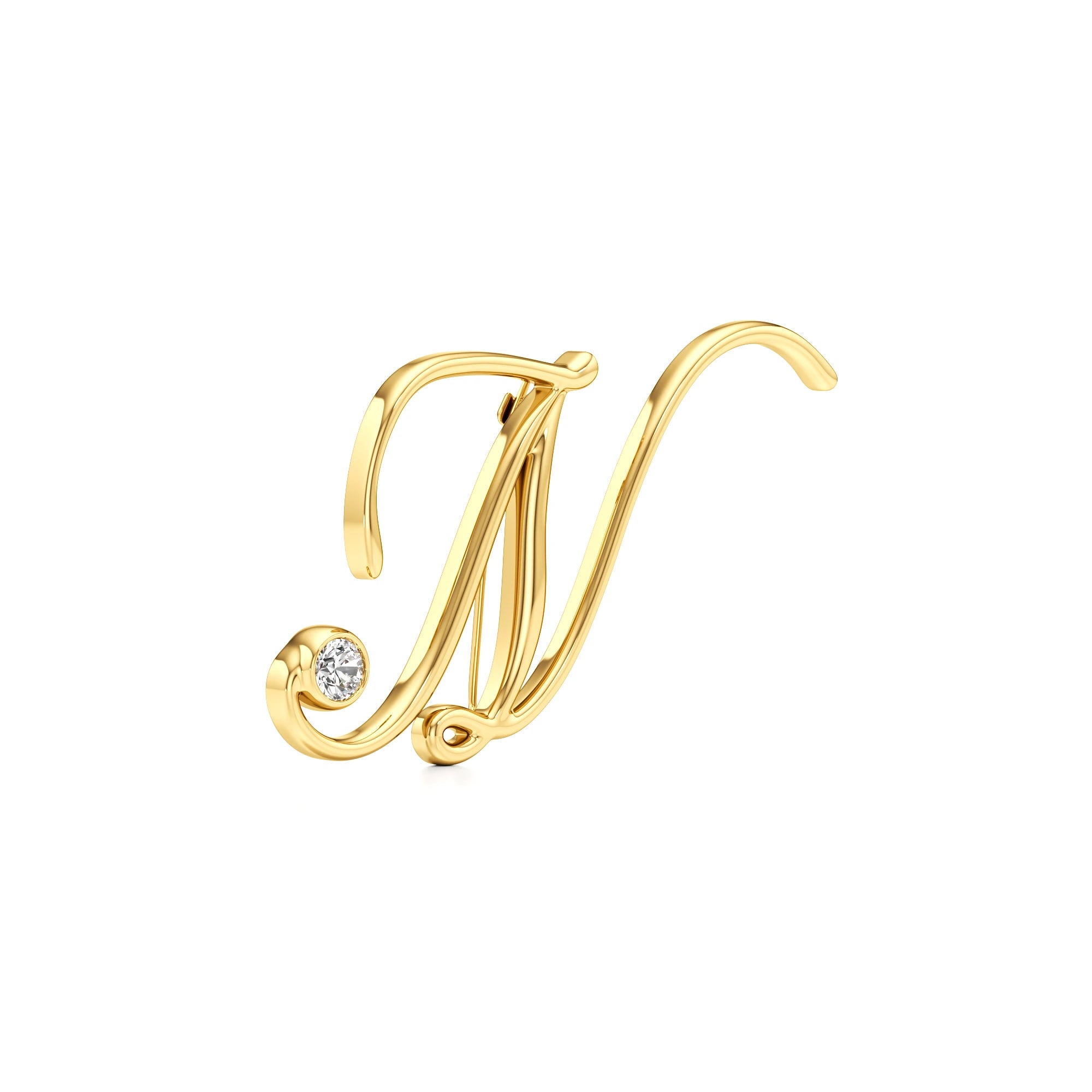 Classic Initial Brooch