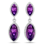 Marquise Cut Diamond Accent Drop Earrings