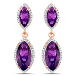 Marquise Cut Diamond Accent Drop Earrings