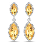 Marquise Cut Diamond Accent Drop Earrings