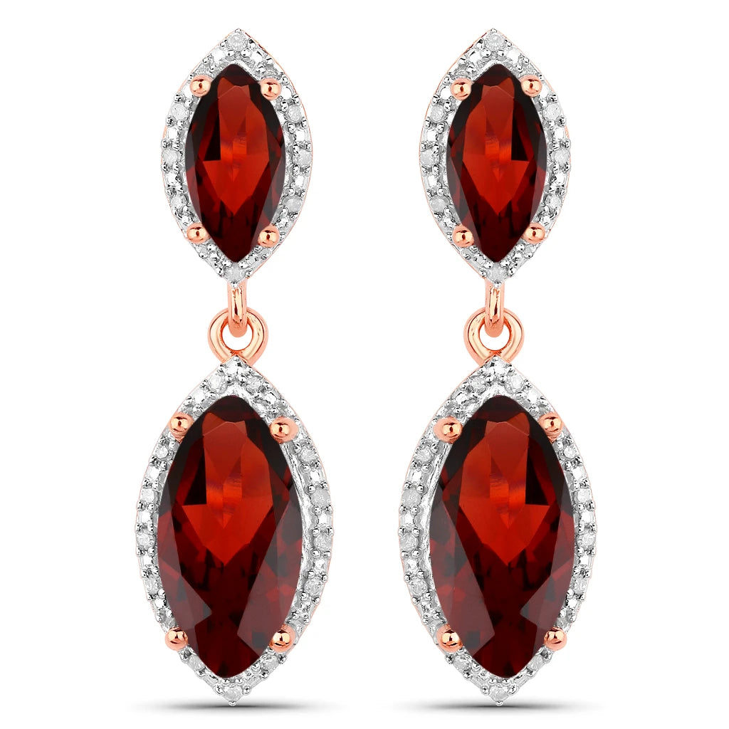 Marquise Cut Diamond Accent Drop Earrings