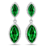 Marquise Cut Diamond Accent Drop Earrings