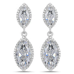 Marquise Cut Diamond Accent Drop Earrings