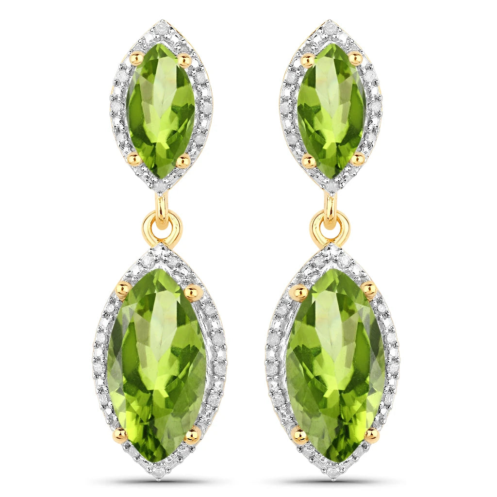 Marquise Cut Diamond Accent Drop Earrings