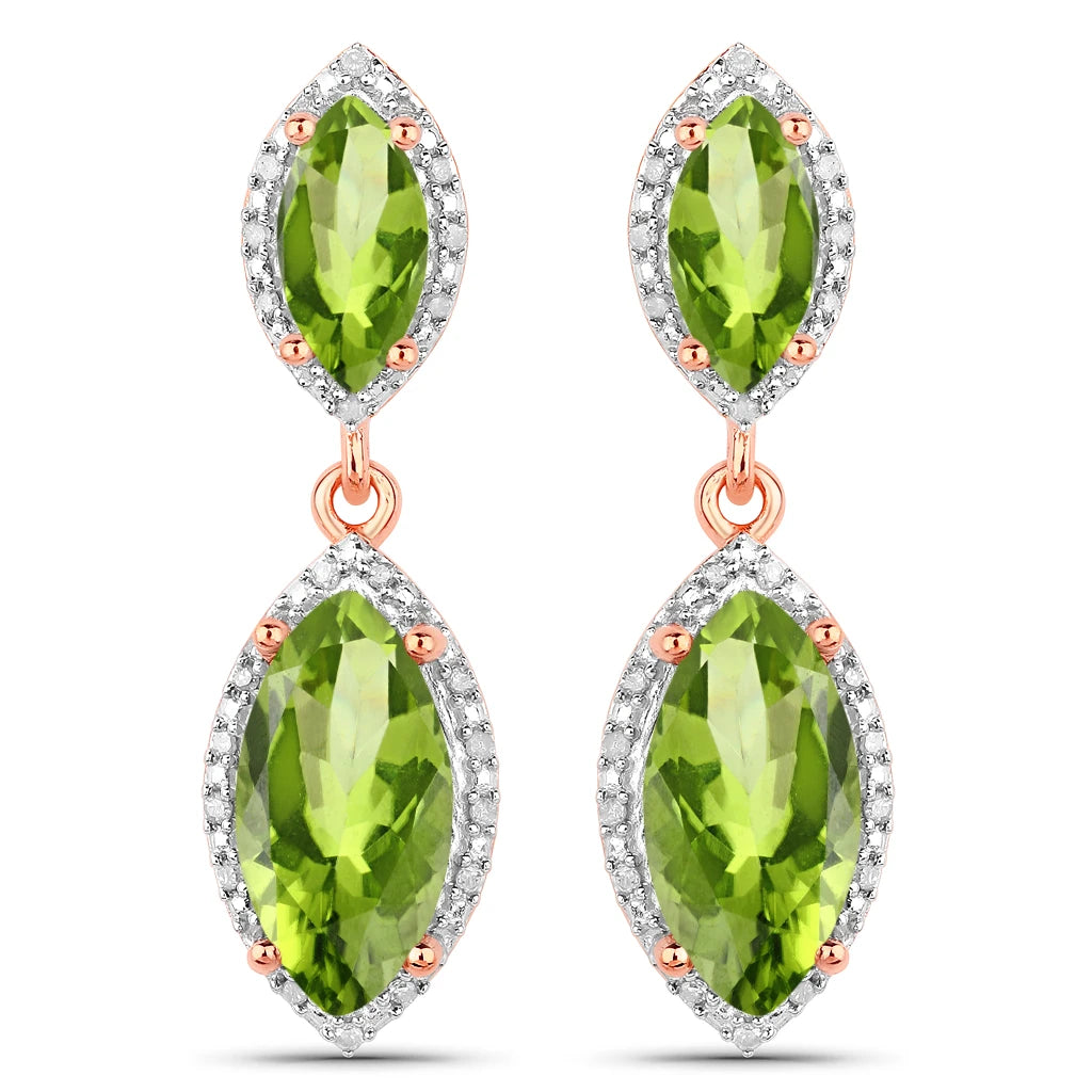 Marquise Cut Diamond Accent Drop Earrings