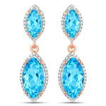 Marquise Cut Diamond Accent Drop Earrings
