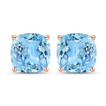 Cushion Cut Stud Earrings