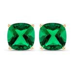 Cushion Cut Stud Earrings