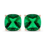 Cushion Cut Stud Earrings