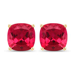 Cushion Cut Stud Earrings