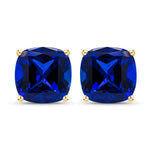 Cushion Cut Stud Earrings