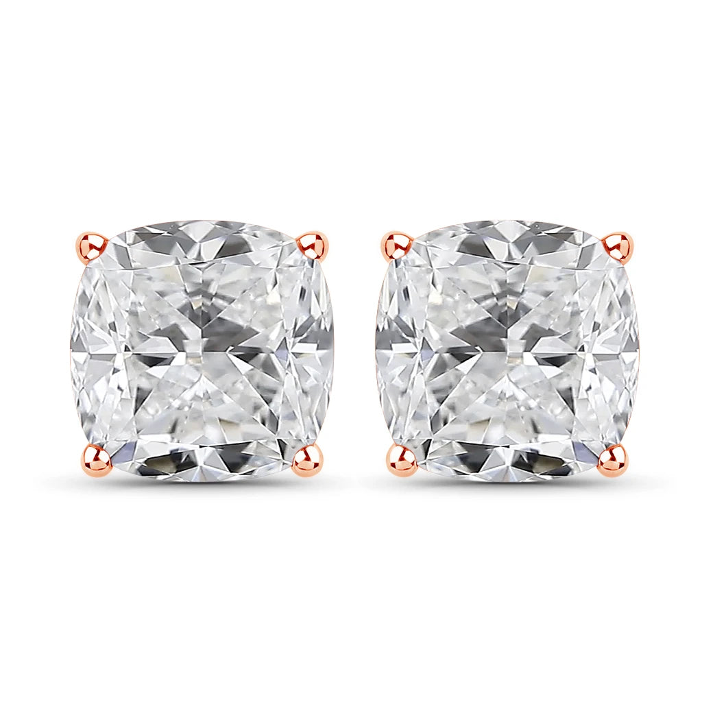 Cushion Cut Stud Earrings