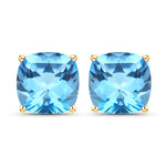 Cushion Cut Stud Earrings