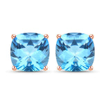 Cushion Cut Stud Earrings