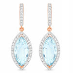 Marquise Cut Diamond Accent Drop Earrings