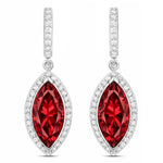 Marquise Cut Diamond Accent Drop Earrings