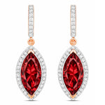 Marquise Cut Diamond Accent Drop Earrings