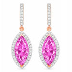 Marquise Cut Diamond Accent Drop Earrings