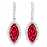 Marquise Cut Diamond Accent Drop Earrings