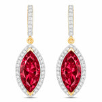 Marquise Cut Diamond Accent Drop Earrings
