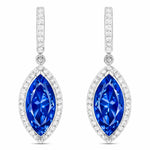 Marquise Cut Diamond Accent Drop Earrings