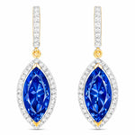 Marquise Cut Diamond Accent Drop Earrings