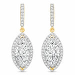 Marquise Cut Diamond Accent Drop Earrings