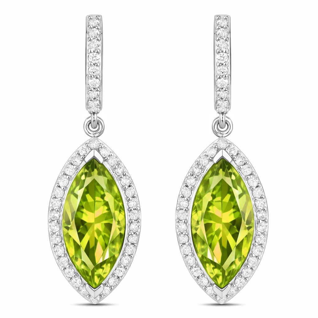 Marquise Cut Diamond Accent Drop Earrings