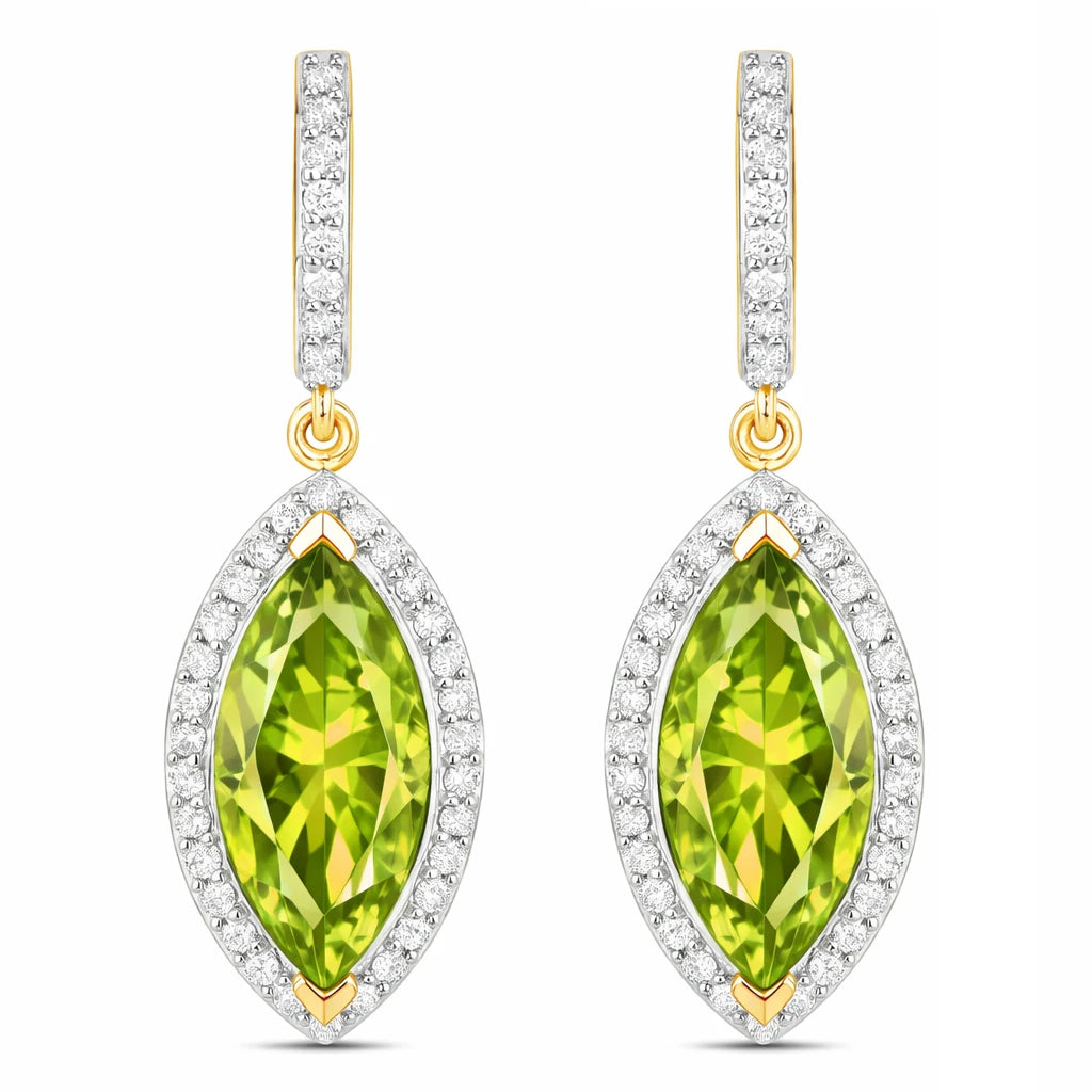 Marquise Cut Diamond Accent Drop Earrings