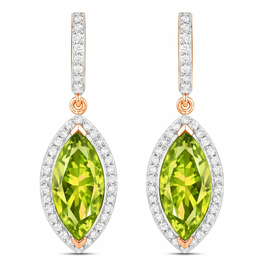 Marquise Cut Diamond Accent Drop Earrings