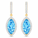 Marquise Cut Diamond Accent Drop Earrings