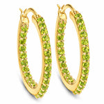 Round Cut Pavé Hoop Earrings