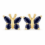 Marquise Round Cut Butterfly Stud Earrings
