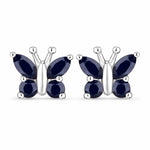 Marquise Round Cut Butterfly Stud Earrings