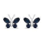 Marquise Round Cut Butterfly Stud Earrings