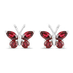 Marquise Round Cut Butterfly Stud Earrings