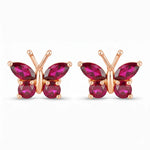 Marquise Round Cut Butterfly Stud Earrings