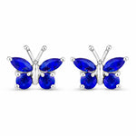 Marquise Round Cut Butterfly Stud Earrings