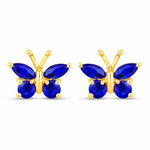 Marquise Round Cut Butterfly Stud Earrings