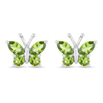 Marquise Round Cut Butterfly Stud Earrings