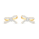 Natural Diamond Bow Earrings