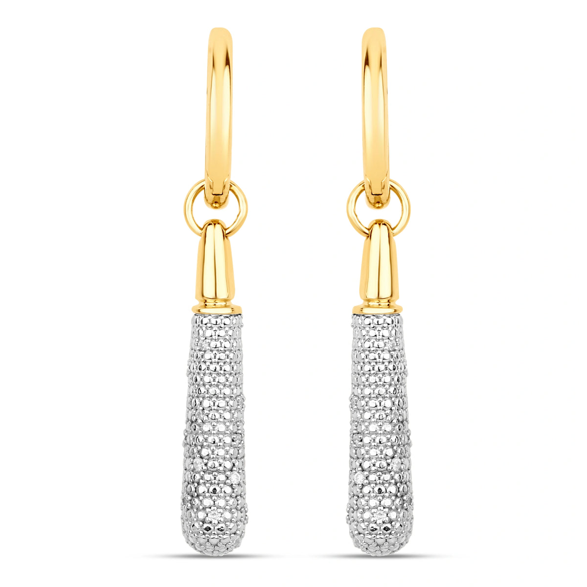 Natural Diamond Cocktail Drop Earrings