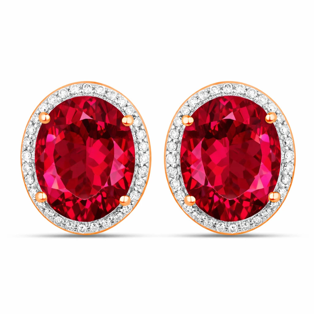Opulent Oval Diamond Halo Stud Earrings
