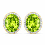 Opulent Oval Diamond Halo Stud Earrings
