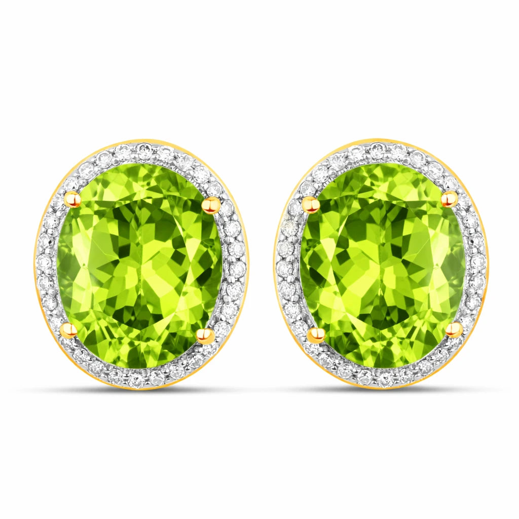 Opulent Oval Diamond Halo Stud Earrings