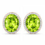 Opulent Oval Diamond Halo Stud Earrings
