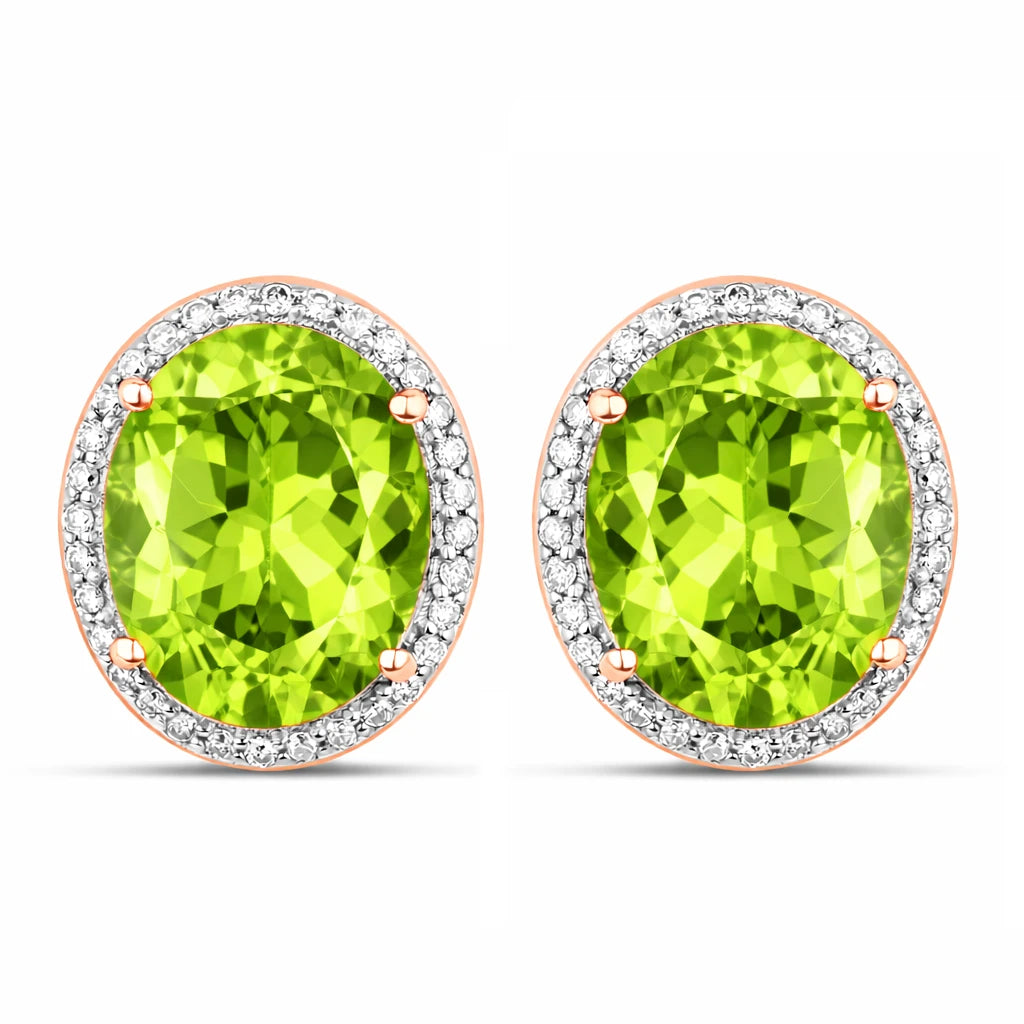 Opulent Oval Diamond Halo Stud Earrings